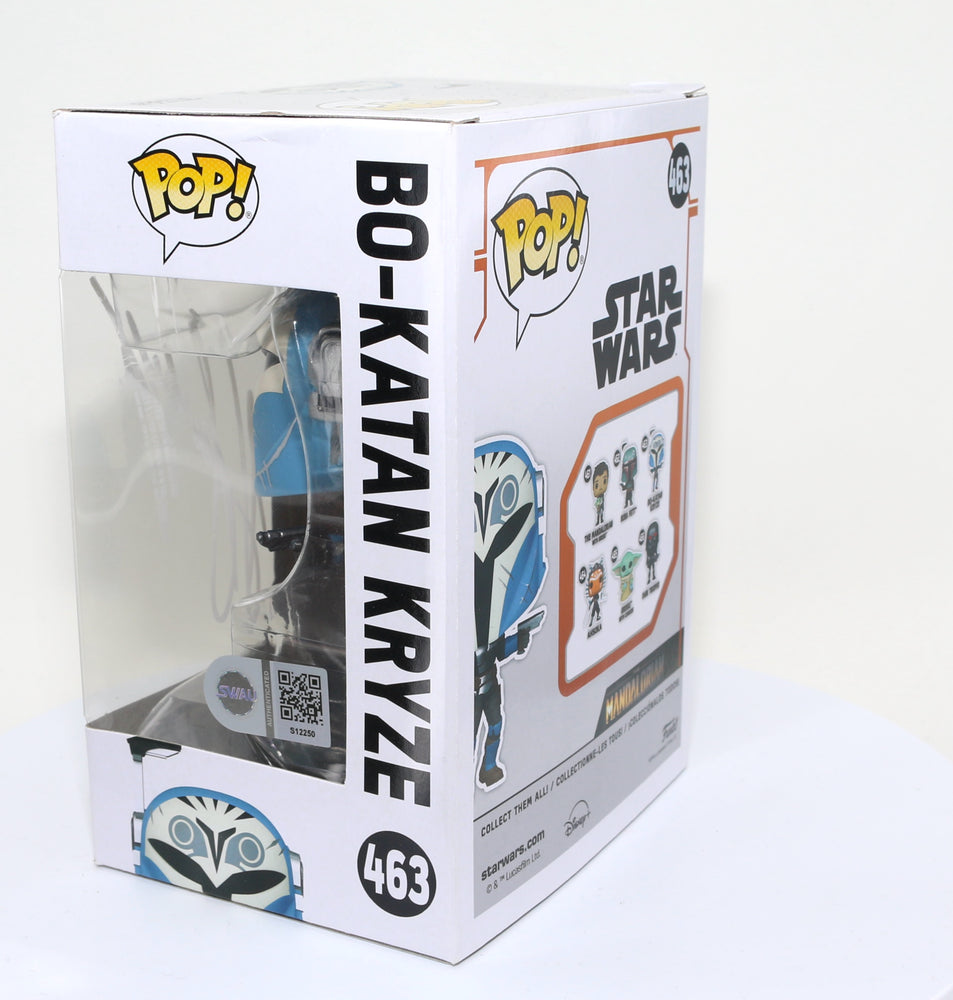 
                  
                    Katee Sackhoff as Bo-Katan Kryze in Star Wars: The Mandalorian (SWAU Authenticated) Signed Funko POP! #463
                  
                