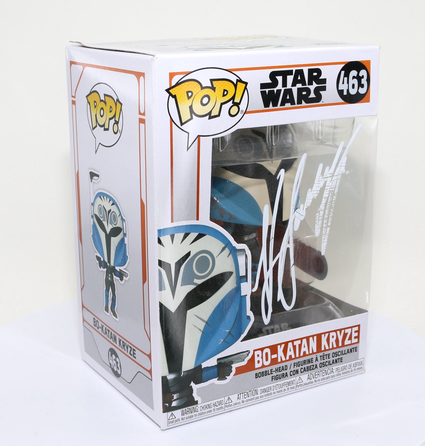 
                  
                    Katee Sackhoff as Bo-Katan Kryze in Star Wars: The Mandalorian (SWAU Authenticated) Signed Funko POP! #463
                  
                