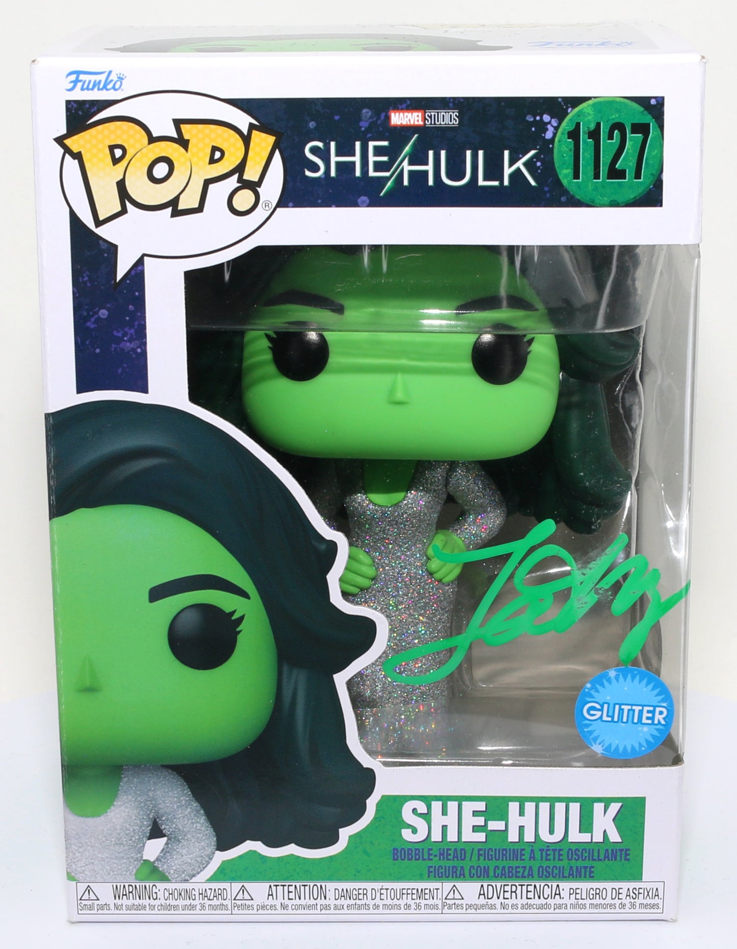 
                  
                    Tatiana Maslany as She-Hulk in She-Hulk (SWAU Witnessed) Signed POP! Funko #1127
                  
                