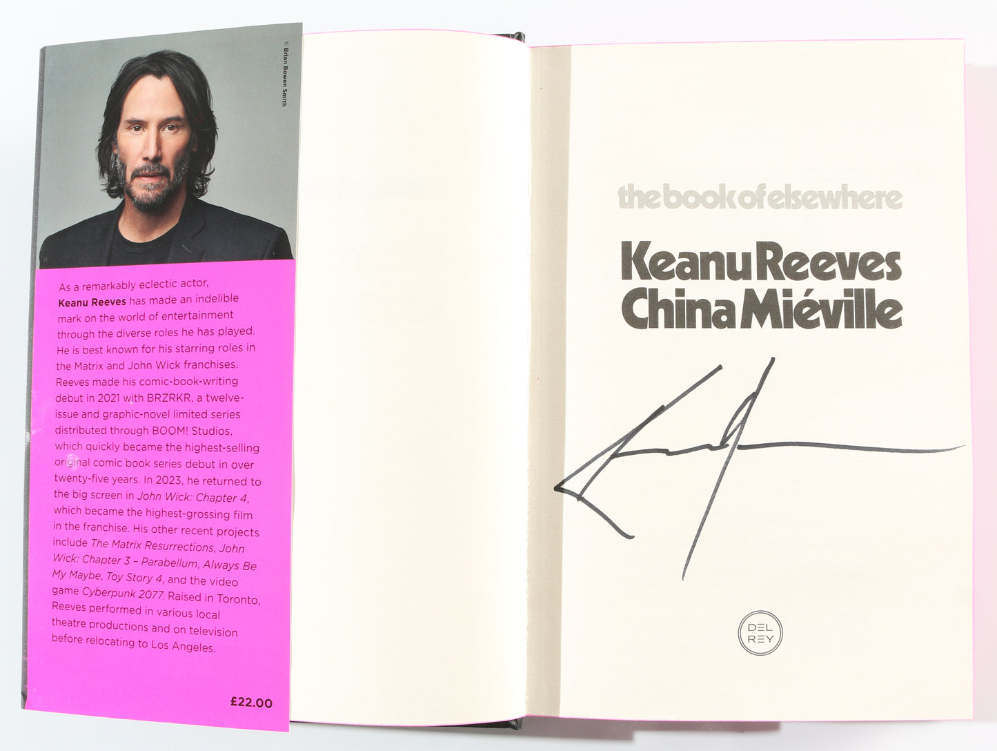 
                  
                    Keanu Reeves & China Miéville's The Book of Elsewhere Waterstones Exclusive Edition Hardcover Book Signed by The Matrix & John Wick Actor & Author Keanu Reeves
                  
                