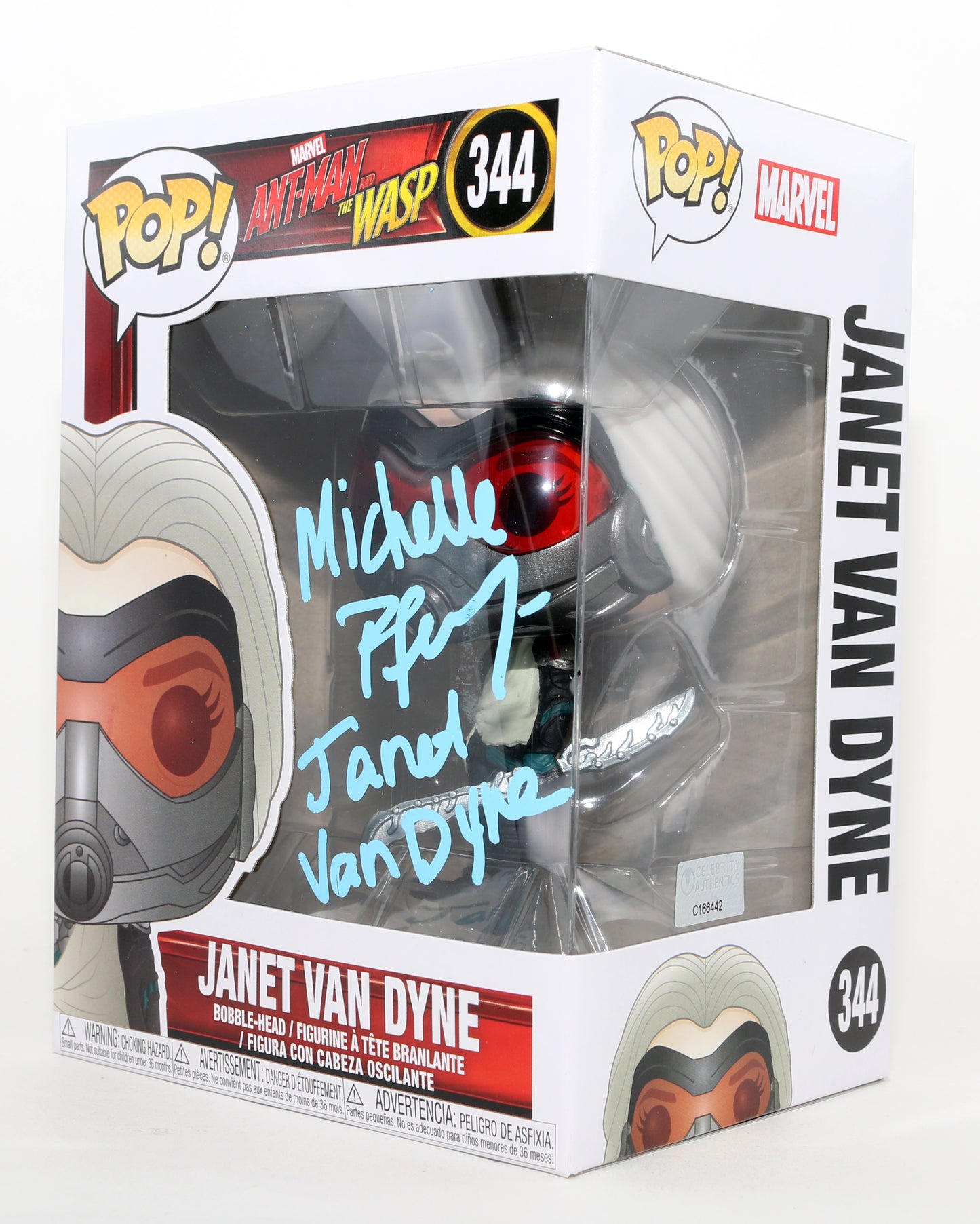 
                  
                    Michelle Pfeiffer as Janet Van Dyne in Ant-Man & the Wasp (Celebrity Authentics) Signed Funko POP! #344 with Character Name
                  
                
