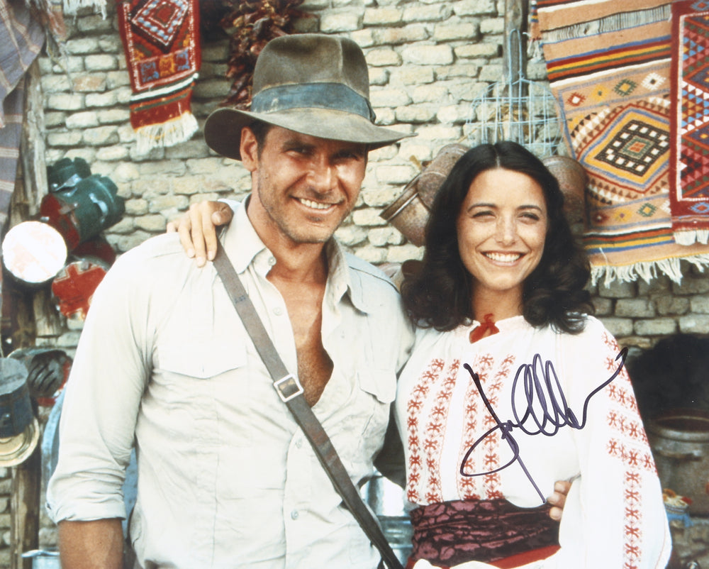 Karen Allen as Marion Ravenwood in Raiders of the Lost Ark Signed 16x20 Photo