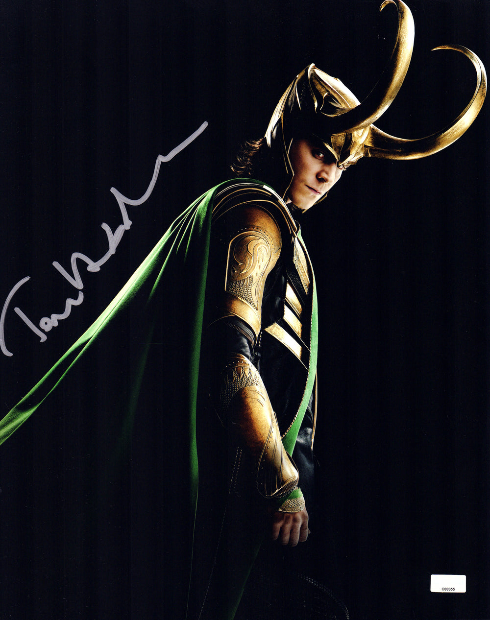 Tom Hiddleston as Loki in The Avengers Signed 11x14 Photo