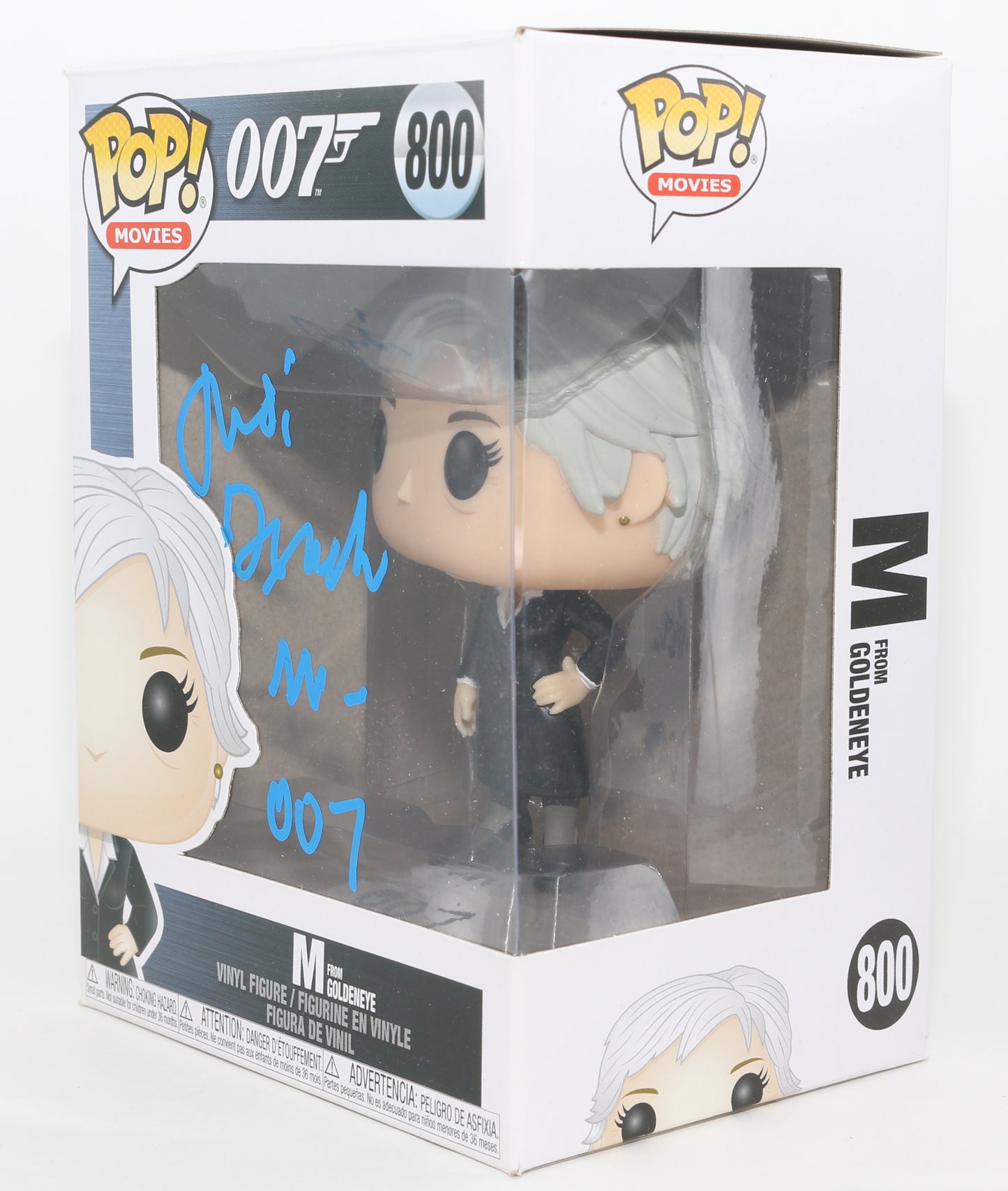 
                  
                    Judi Dench as M in James Bond 007: Goldeneye Signed Funko POP! #800 with Character Name
                  
                