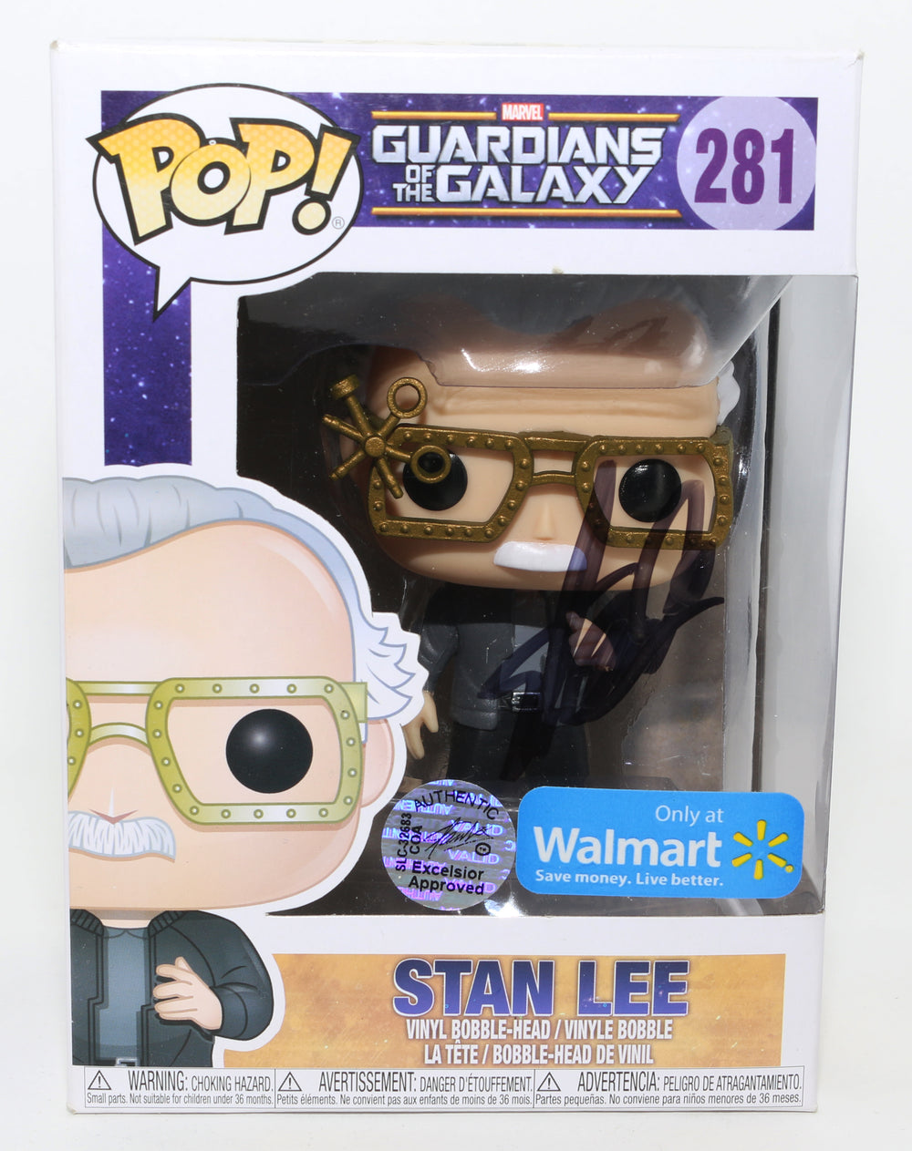 Stan Lee as Watcher Informant in Guardians of the Galaxy Walmart Exclusive Signed Funko POP! #281