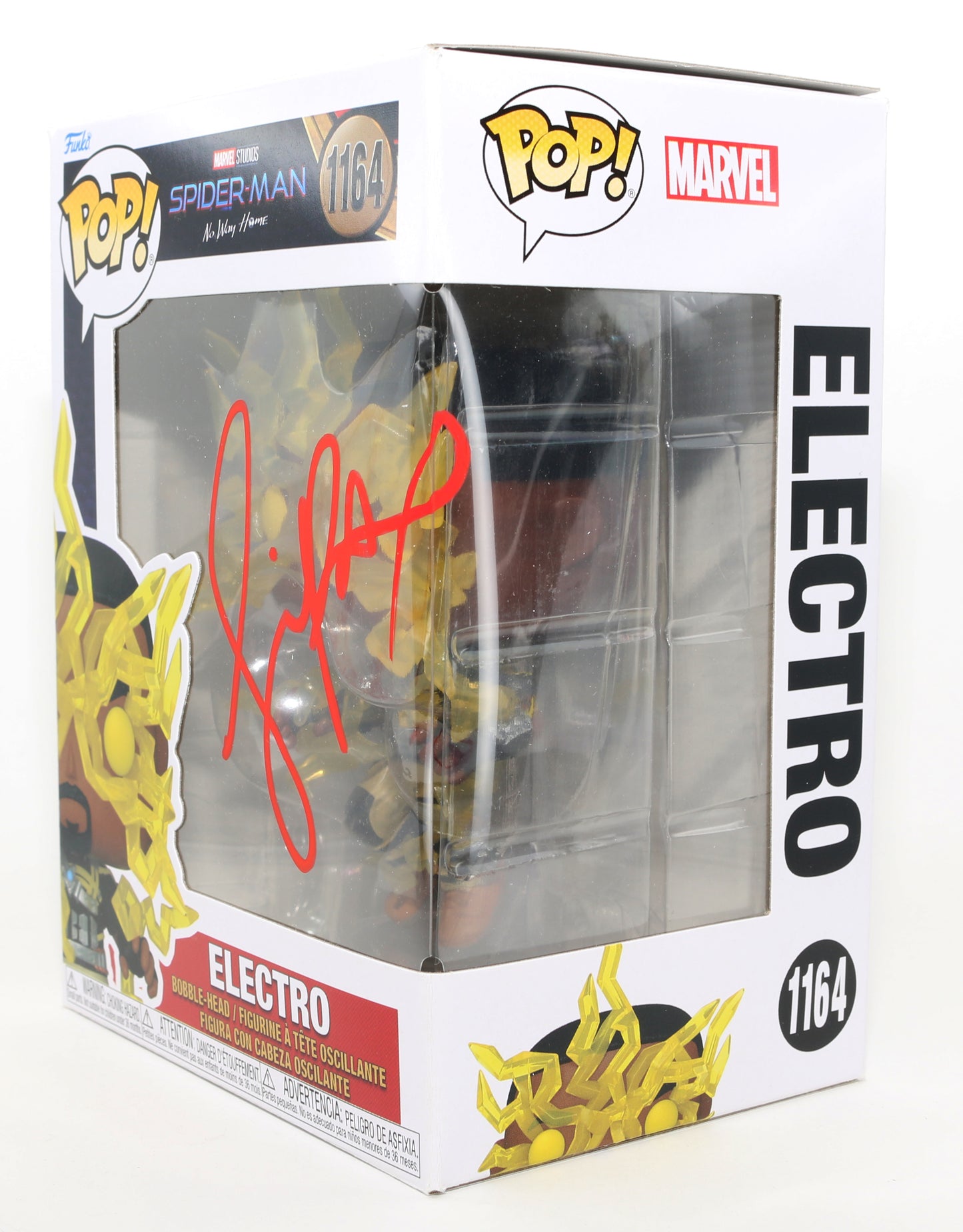 
                  
                    Jamie Foxx as Electro in Spider-Man: No Way Home Signed Funko POP! #1164
                  
                
