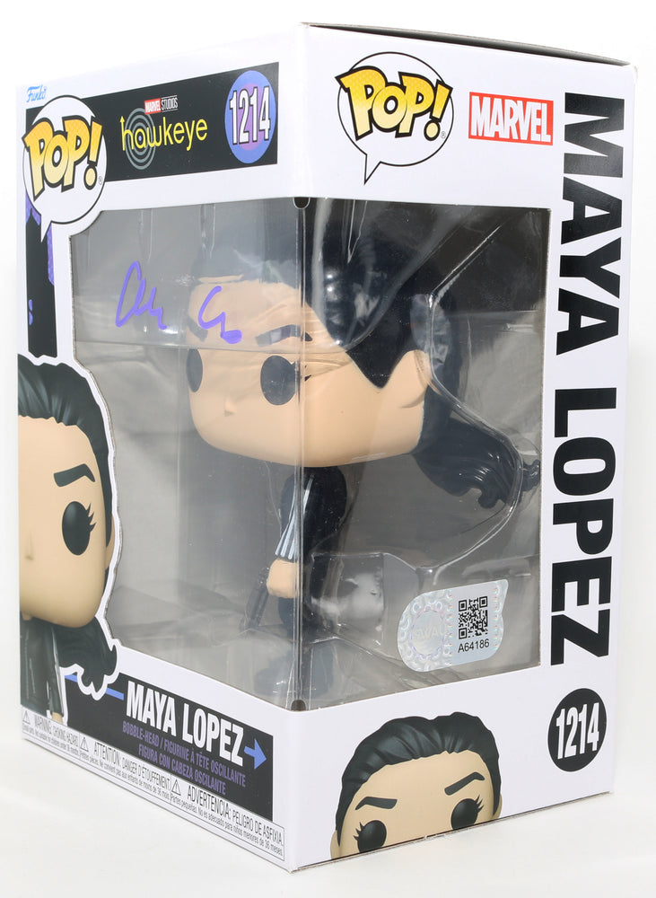 
                  
                    Alaqua Cox as Maya Lopez in Hawkeye (SWAU) Signed Funko POP! #1214
                  
                