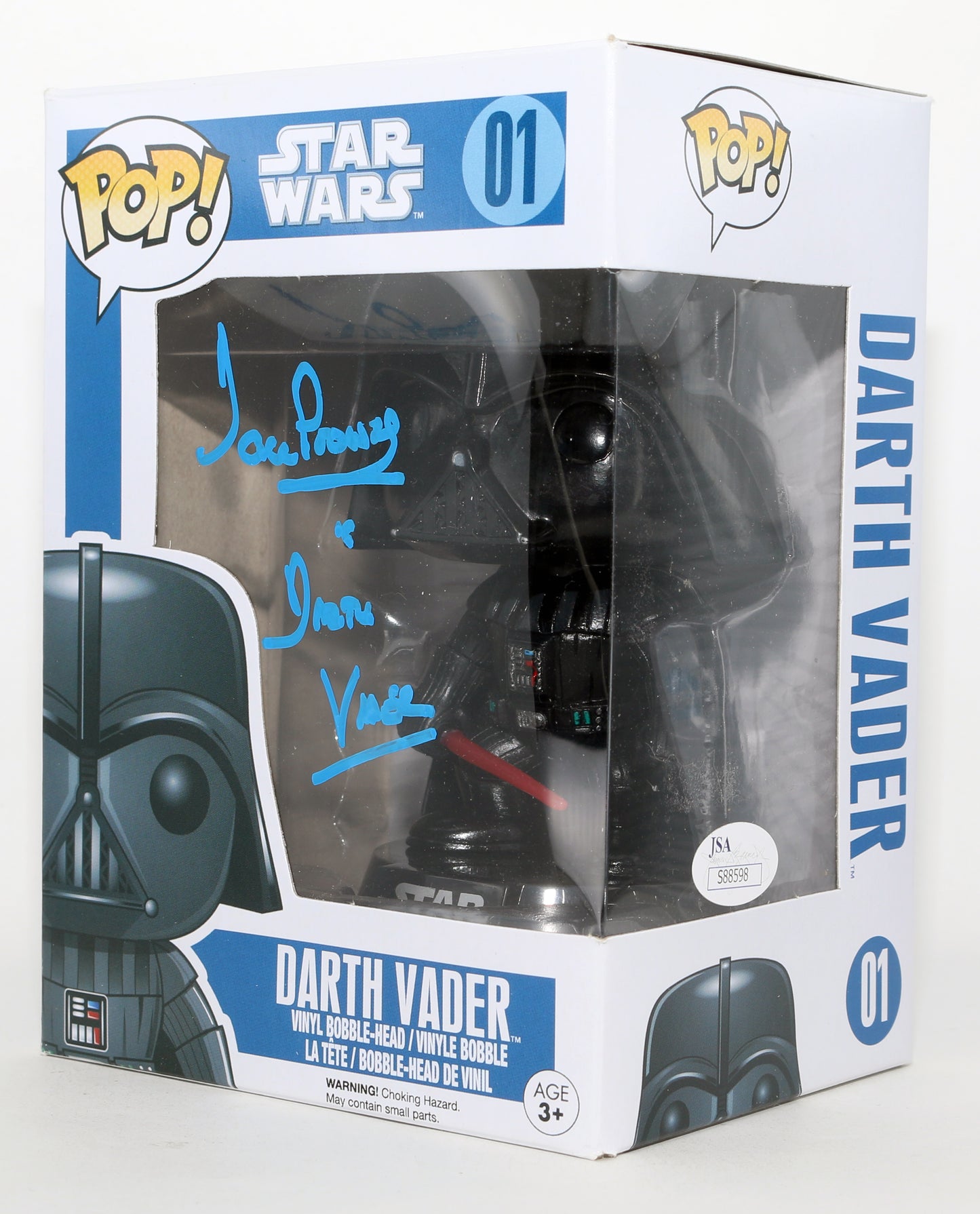 
                  
                    Dave Prowse as Darth Vader in Star Wars (JSA) Signed Funko POP! #01 with Character Name
                  
                