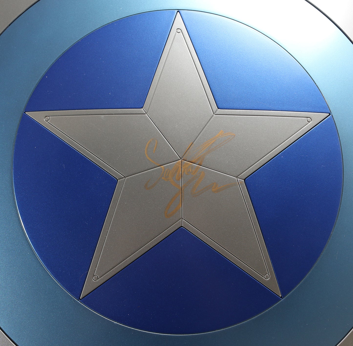 
                  
                    Captain America  Hasbro Marvel Legends Prop Replica Stealth Shield Signed by Sebastian Stan
                  
                