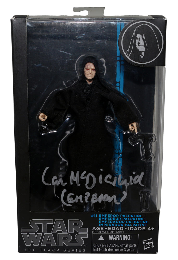 
                  
                    Ian McDiarmid as The Emperor in Star Wars: Return of the Jedi Signed Black Series Figure with Character Name
                  
                