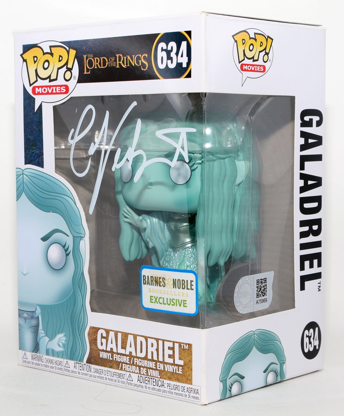 
                  
                    Cate Blanchett as Galadriel in The Lord Of The Rings Barnes & Noble Exclusive (SWAU) Signed Funko POP! #634
                  
                