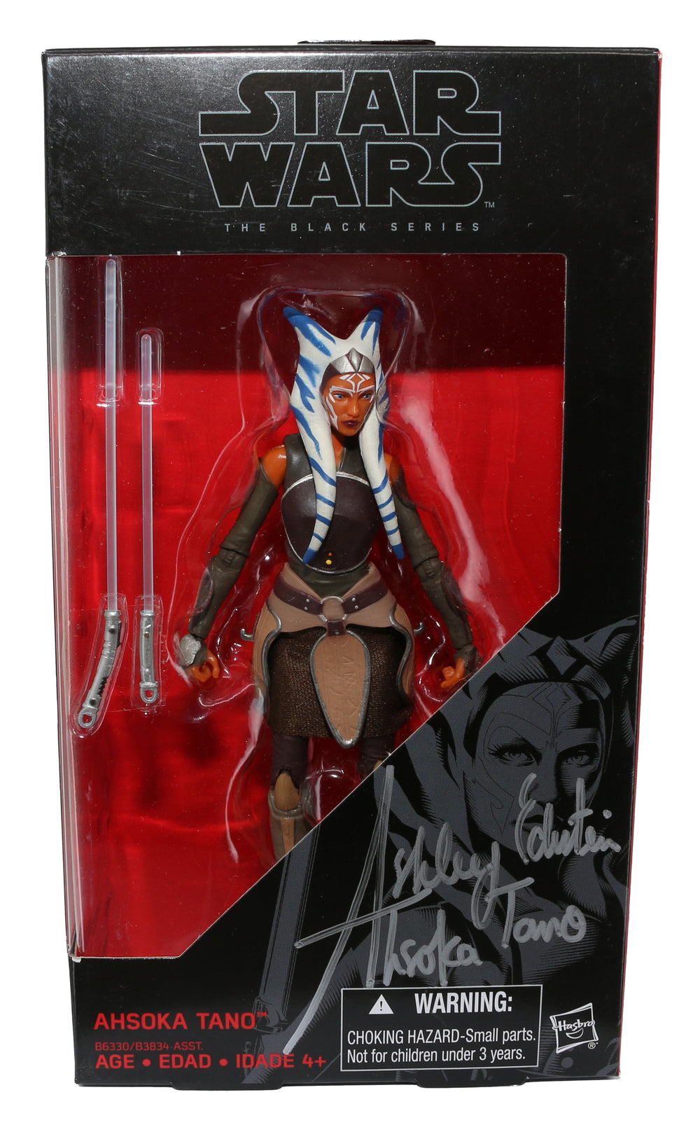Ashley Eckstein as Ahsoka Tano in Star Wars Signed Black Series Figure with Character Name