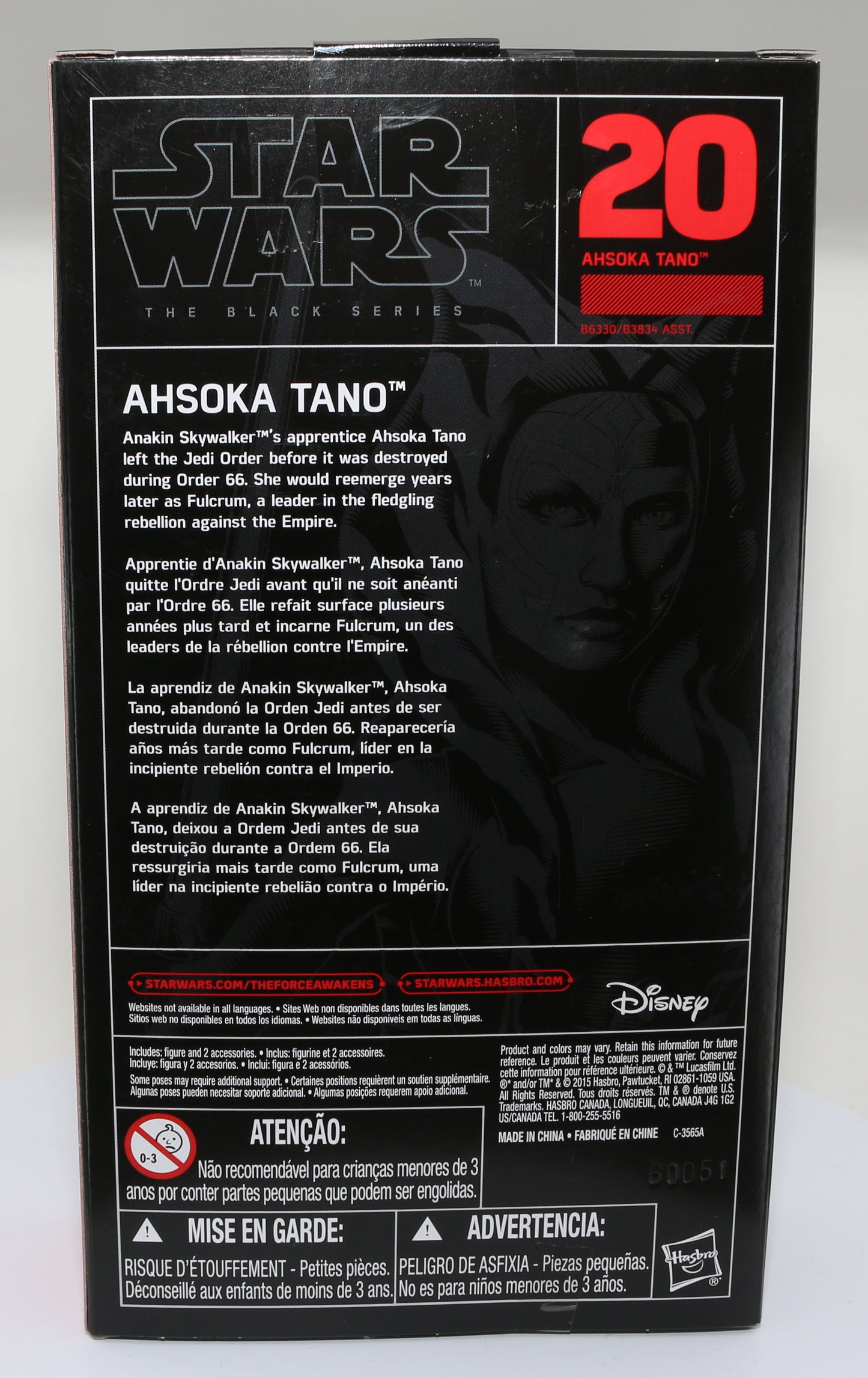 
                  
                    Ashley Eckstein as Ahsoka Tano in Star Wars Signed Black Series Figure with Character Name
                  
                