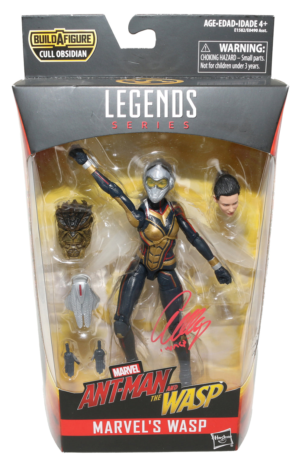 Evangeline Lilly as The Wasp in Avengers: Endgame Signed Hasbro Legends Series Action Figure with Character Name