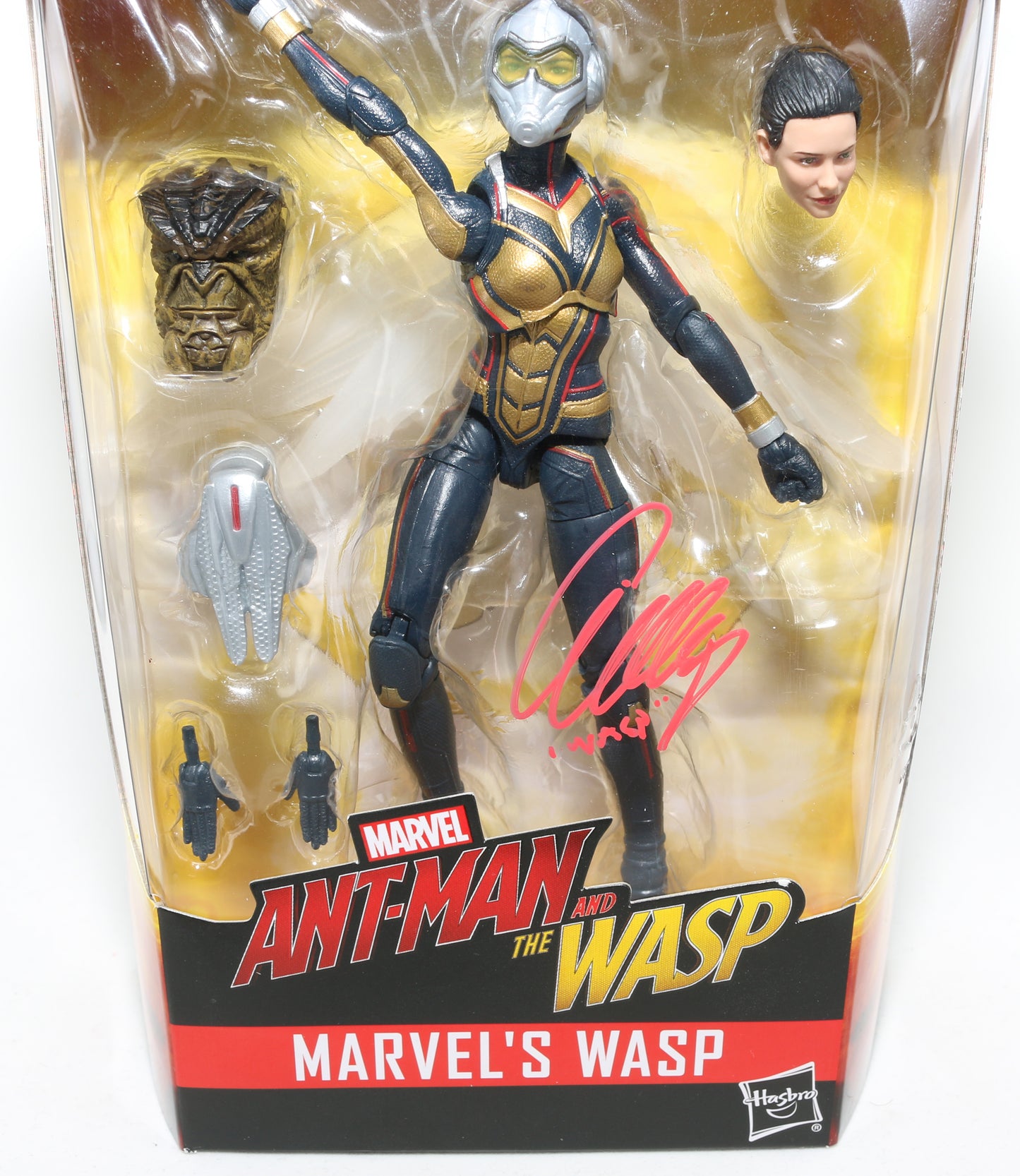 
                  
                    Evangeline Lilly as The Wasp in Avengers: Endgame Signed Hasbro Legends Series Action Figure with Character Name
                  
                