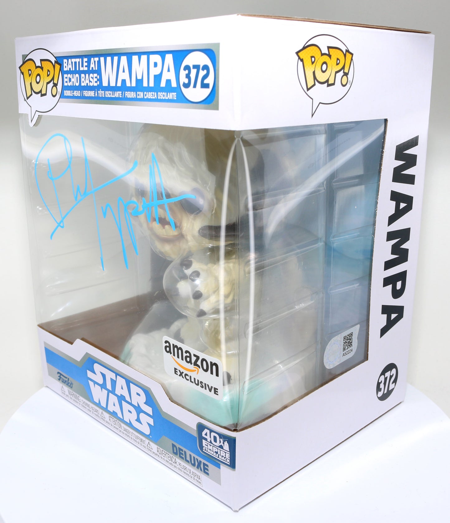 
                  
                    Phil Tippett Wampa Puppet Creator Star Wars: The Empire Strikes Back (SWAU) Signed Deluxe Oversized Funko POP! #372
                  
                