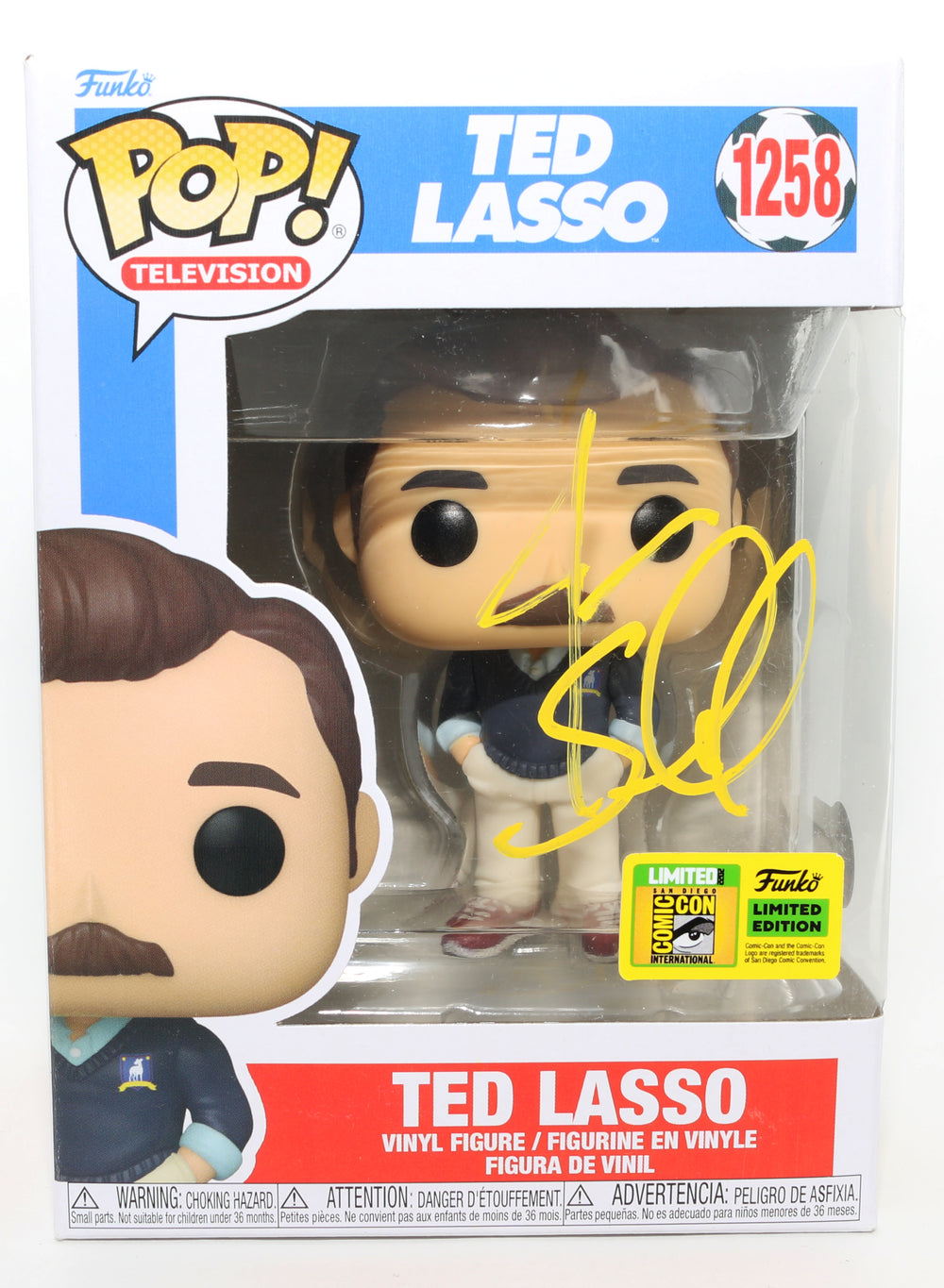 Jason Sudeikis as Ted Lasso in Ted Lasso 2022 San Diego Comic Con Exclusive (Beckett) Signed Funko POP! #1258