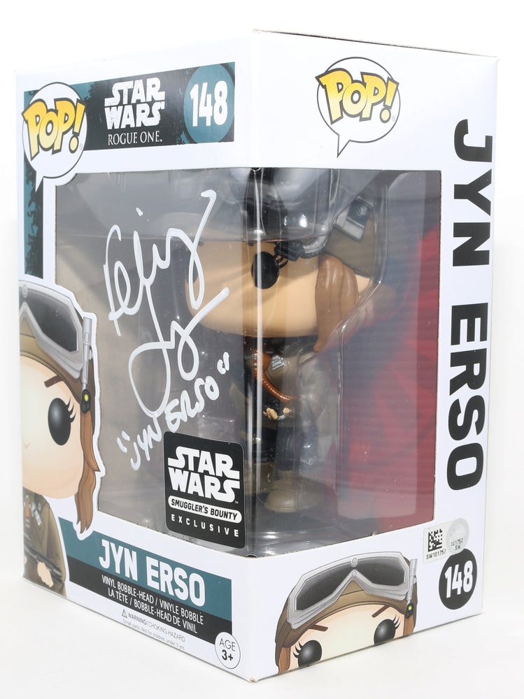 
                  
                    Felicity Jones as Jyn Erso in Rogue One: A Star Wars Story Smuggler's Bounty Exclusive (Topps) Signed Funko POP! #148 with Character Name
                  
                