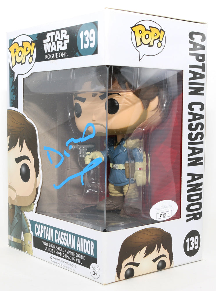 
                  
                    Diego Luna as Captain Cassian Andor in Rogue One: A Star Wars Story (JSA) Signed Funko POP! #139
                  
                
