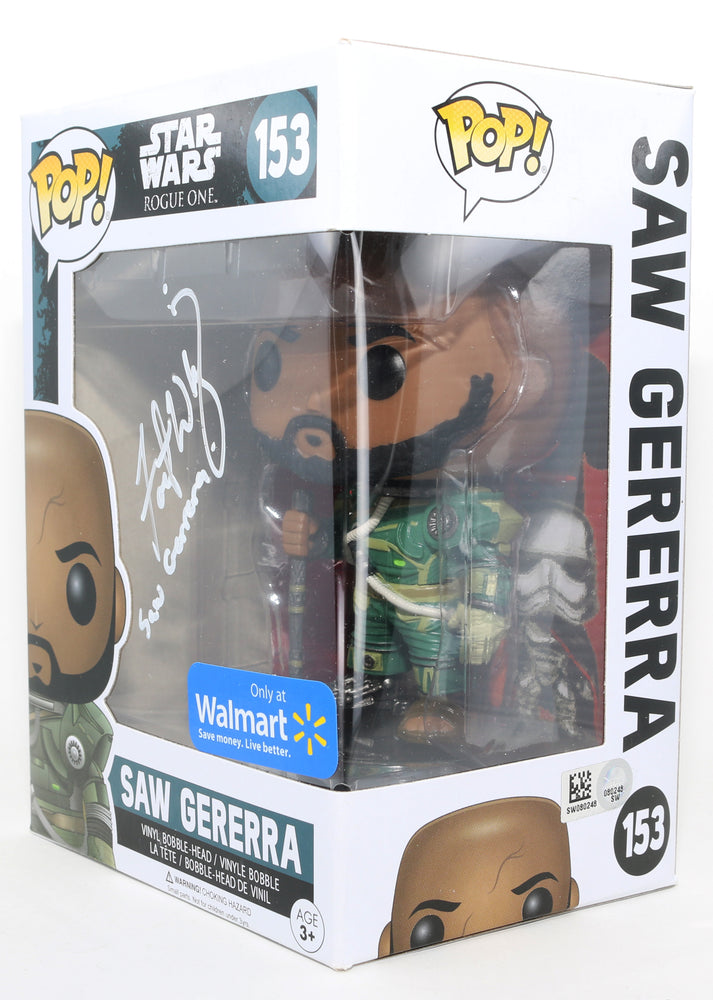 
                  
                    Forest Whitaker as Saw Gerrera in Rogue One: A Star Wars Story Walmart Exclusive (Topps) Signed Funko POP! #153 with Character Name
                  
                