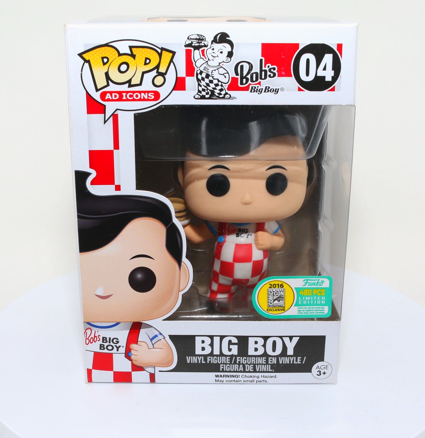 
                  
                    Big Boy from Bob's Big Boy 2016 San Diego Comic Con Exclusive Limited to 480 Pieces Funko POP! #04 - Grail
                  
                