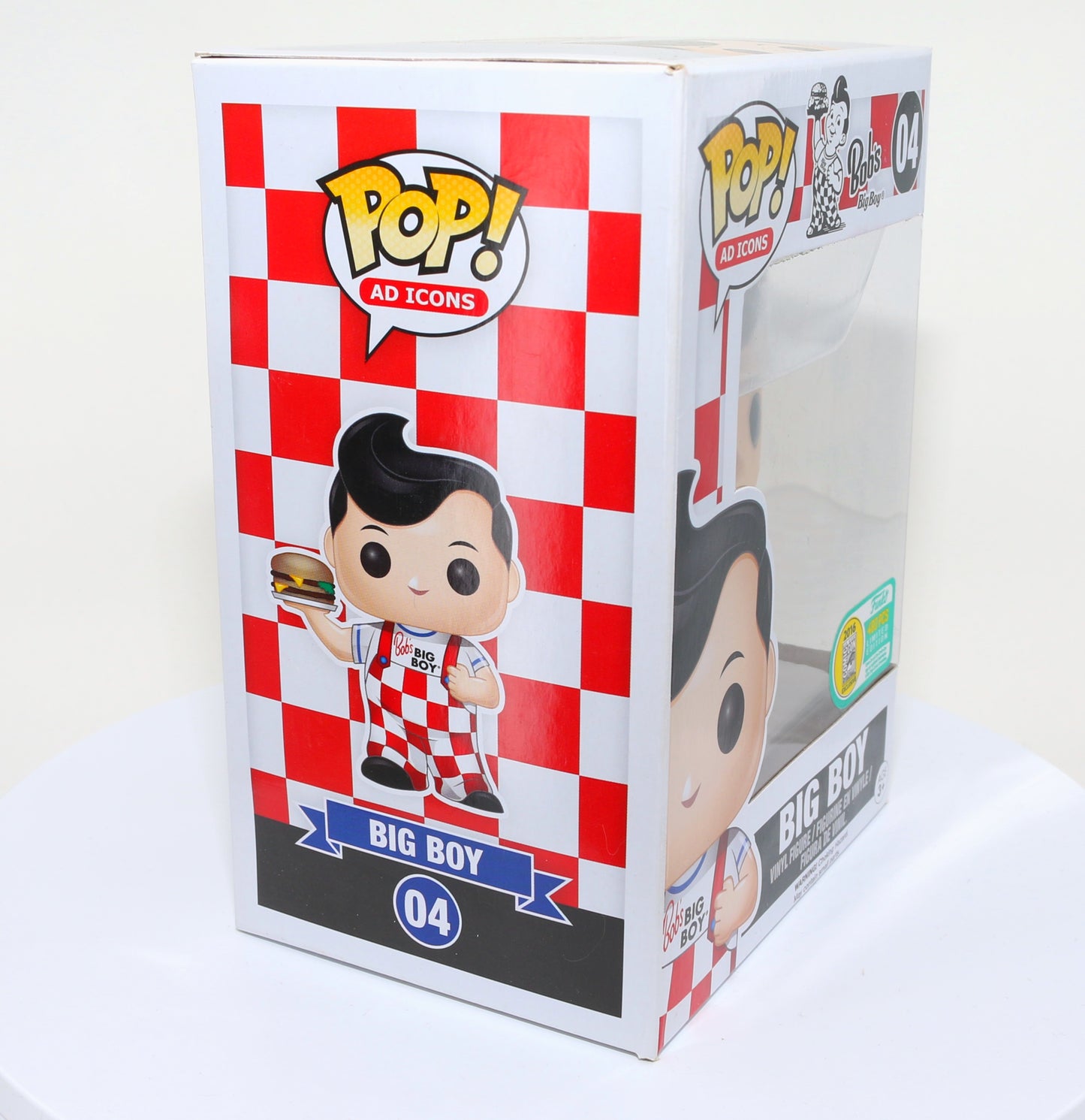 
                  
                    Big Boy from Bob's Big Boy 2016 San Diego Comic Con Exclusive Limited to 480 Pieces Funko POP! #04 - Grail
                  
                