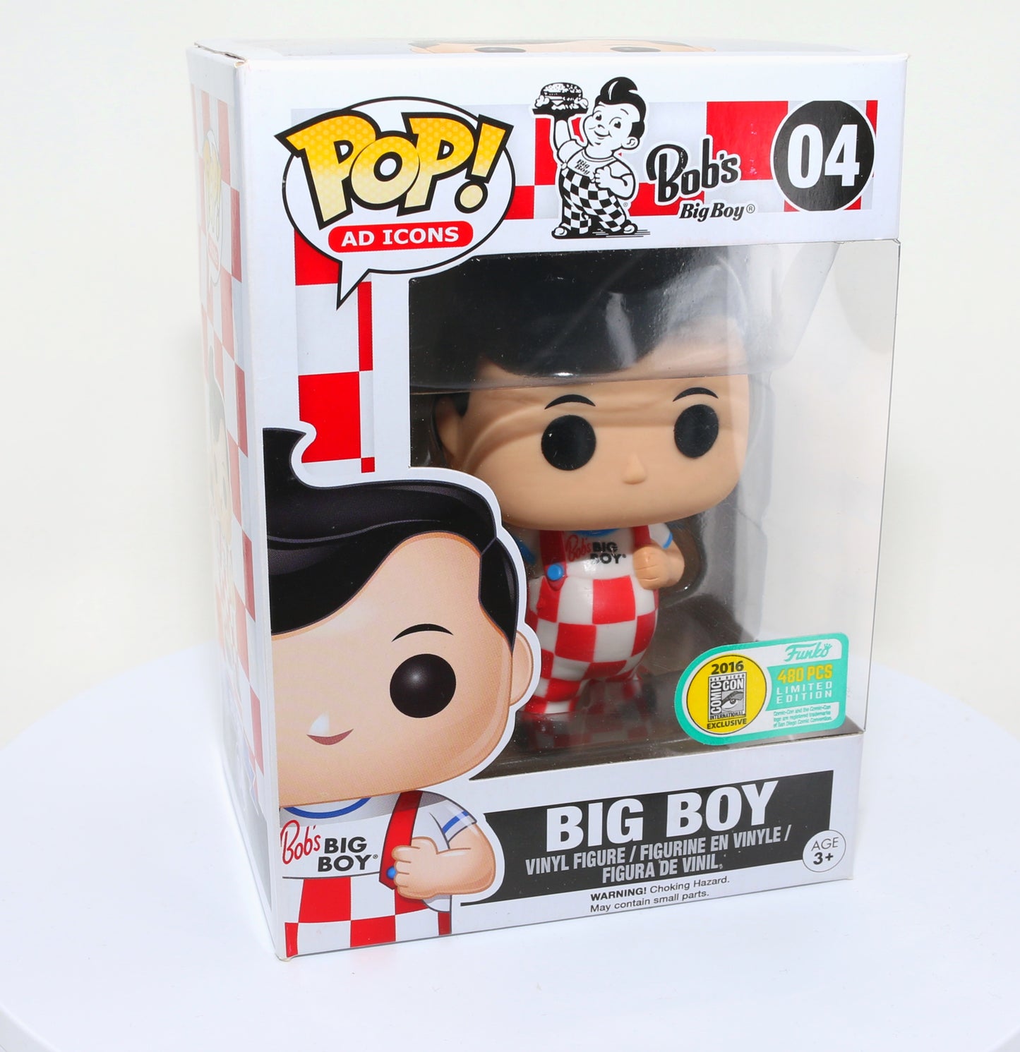 
                  
                    Big Boy from Bob's Big Boy 2016 San Diego Comic Con Exclusive Limited to 480 Pieces Funko POP! #04 - Grail
                  
                