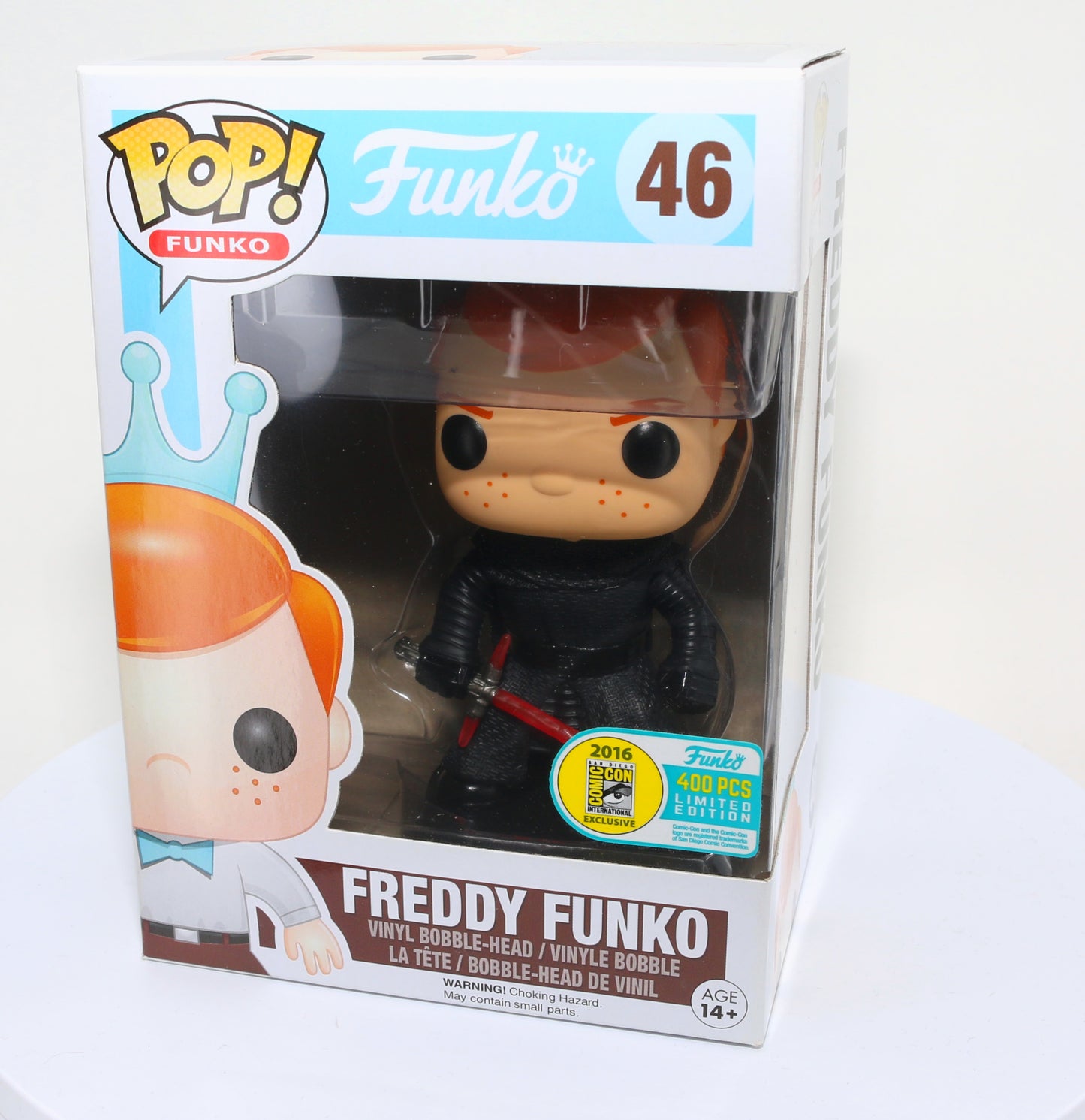 
                  
                    Freddy Funko as Kylo Ren From Star Wars 2016 San Diego Comic Con Exclusive Limited to 400 Pieces Funko POP! #46 - Grail
                  
                