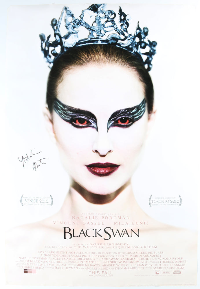 
                  
                    Natalie Portman as Nina Sayers / White Swan / Odette in Darren Aronofsky's Black Swan (SWAU) Signed 27x40 Poster
                  
                