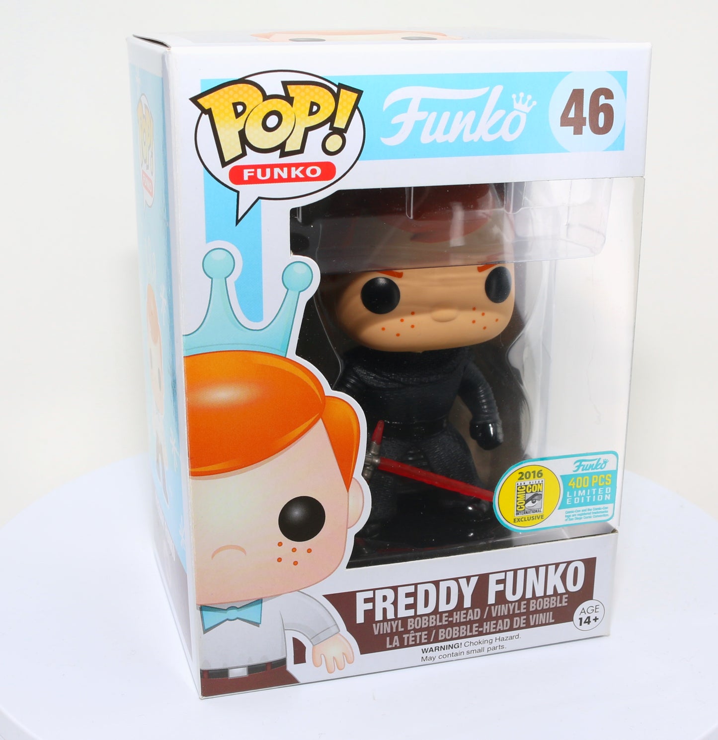 
                  
                    Freddy Funko as Kylo Ren From Star Wars 2016 San Diego Comic Con Exclusive Limited to 400 Pieces Funko POP! #46 - Grail
                  
                