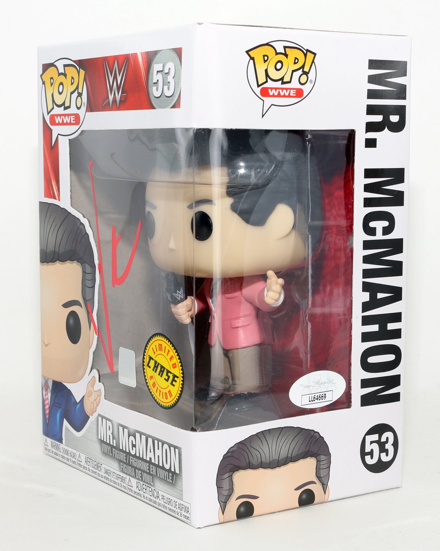 
                  
                    Vince McMahon 'Mr. McMahon' WWF / WWE Wrestling Promoter & Founder Chase Limited Edition (JSA) Signed Funko POP! #53 - Very Rare
                  
                