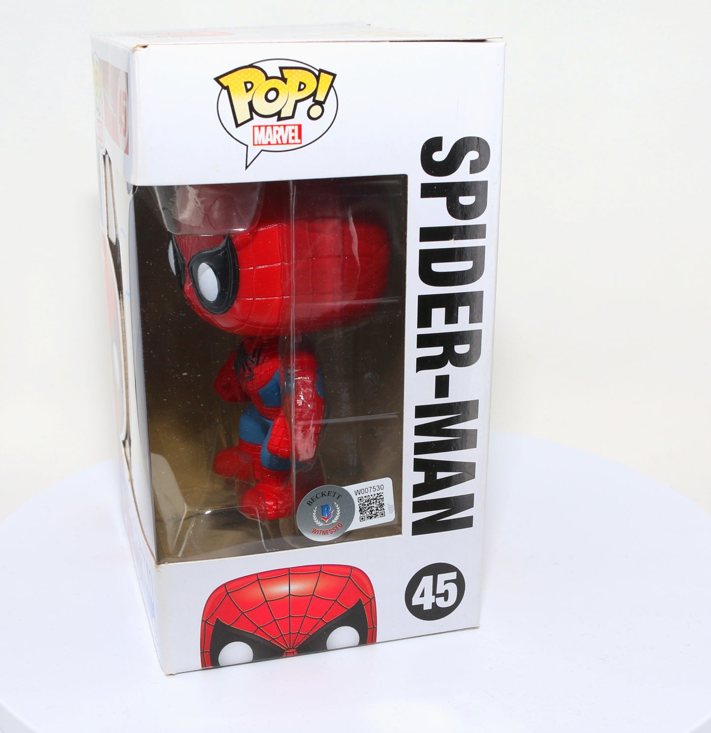 
                  
                    Andrew Garfield as Spider-Man in The Amazing Spider-Man 2 (Beckett Witnessed) Signed Funko POP! #45
                  
                