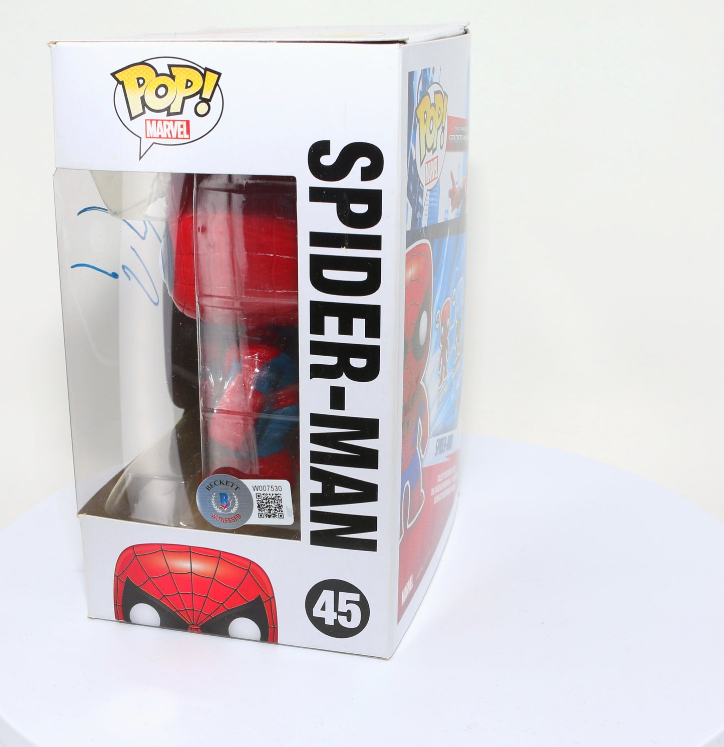 
                  
                    Andrew Garfield as Spider-Man in The Amazing Spider-Man 2 (Beckett Witnessed) Signed Funko POP! #45
                  
                