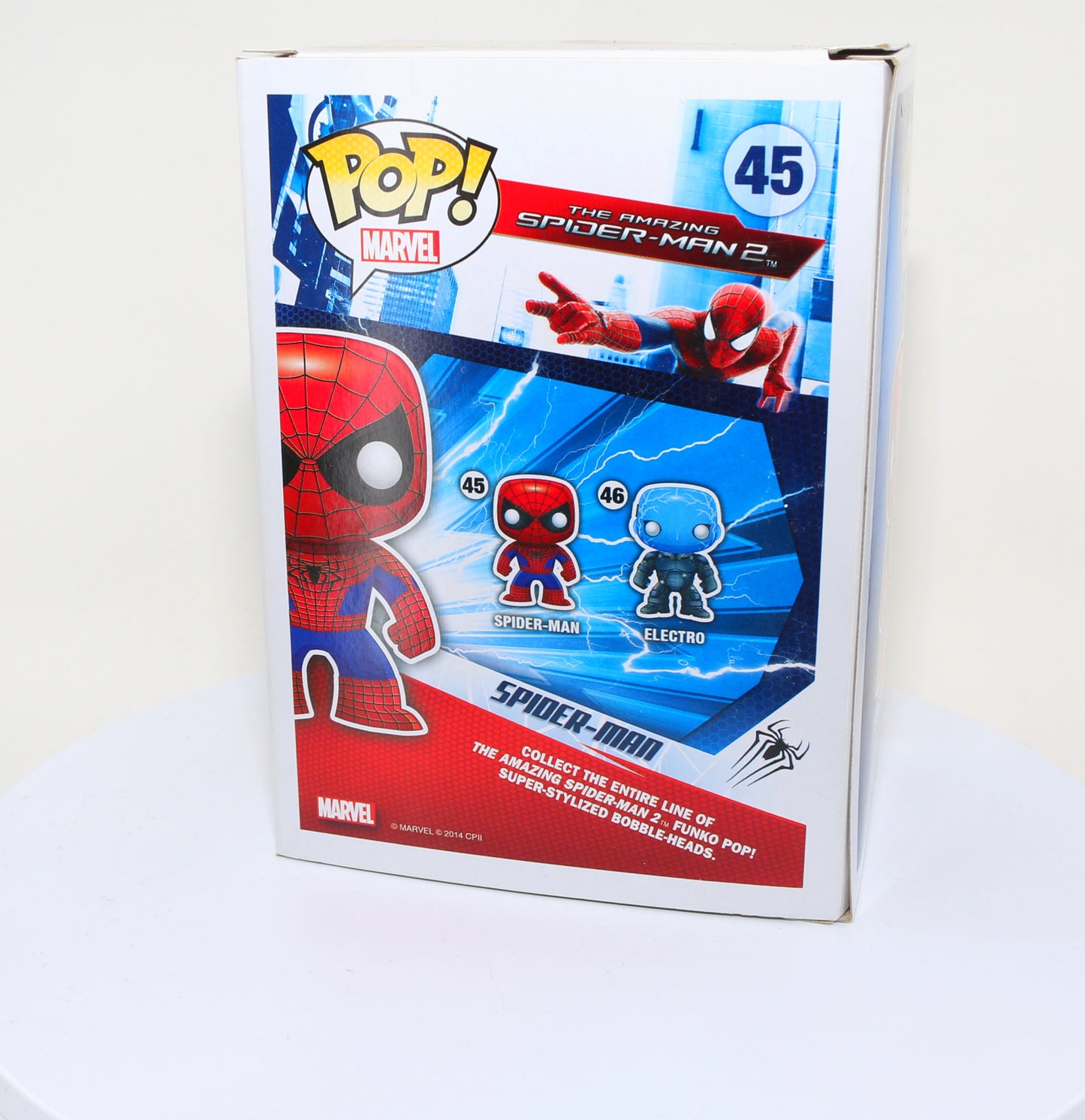 
                  
                    Andrew Garfield as Spider-Man in The Amazing Spider-Man 2 (Beckett Witnessed) Signed Funko POP! #45
                  
                