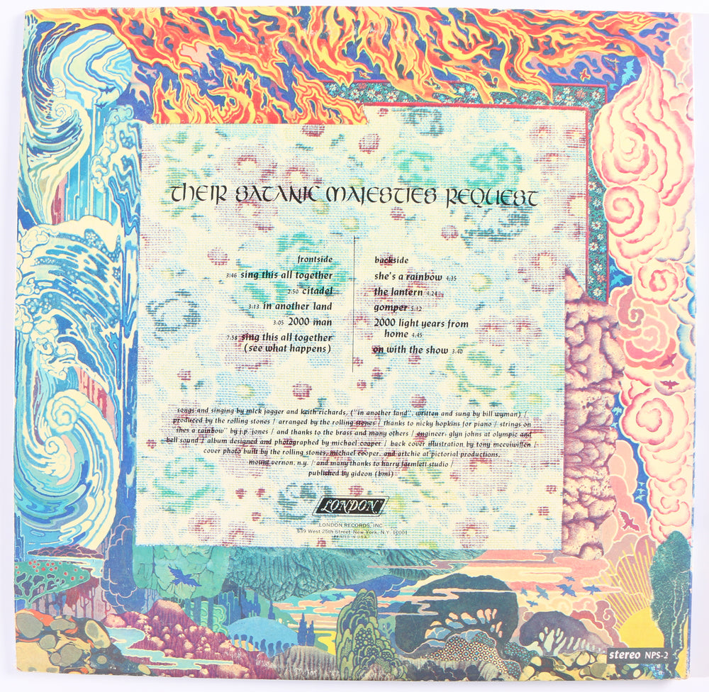 
                  
                    The Rolling Stones: Their Satanic Majesties Request LP 12" Vinyl Record Signed by Charlie Watts
                  
                