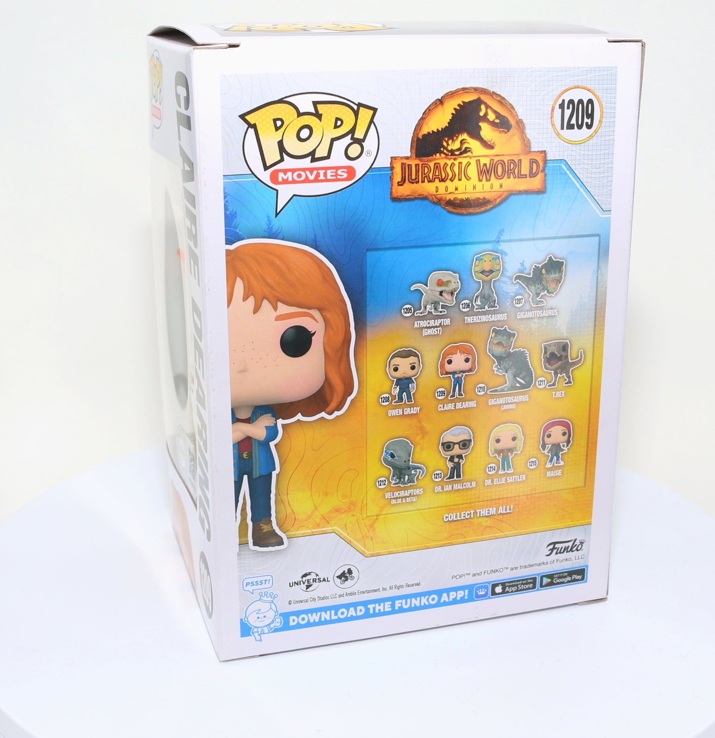 
                  
                    Bryce Dallas Howard as Claire Dearing in Jurassic World Dominion (SWAU Witnessed) Signed Funko POP! #1209
                  
                