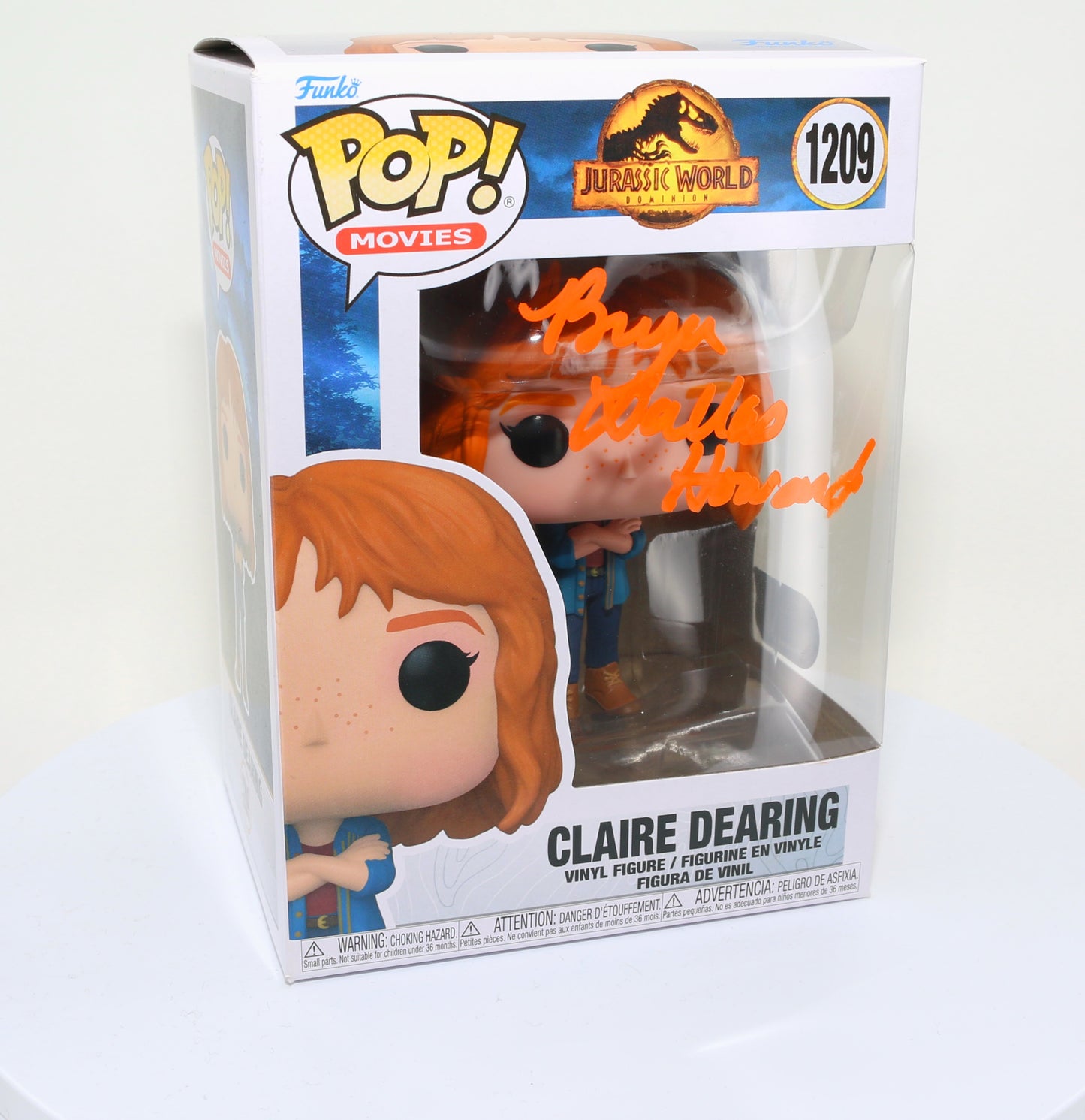 
                  
                    Bryce Dallas Howard as Claire Dearing in Jurassic World Dominion (SWAU Witnessed) Signed Funko POP! #1209
                  
                
