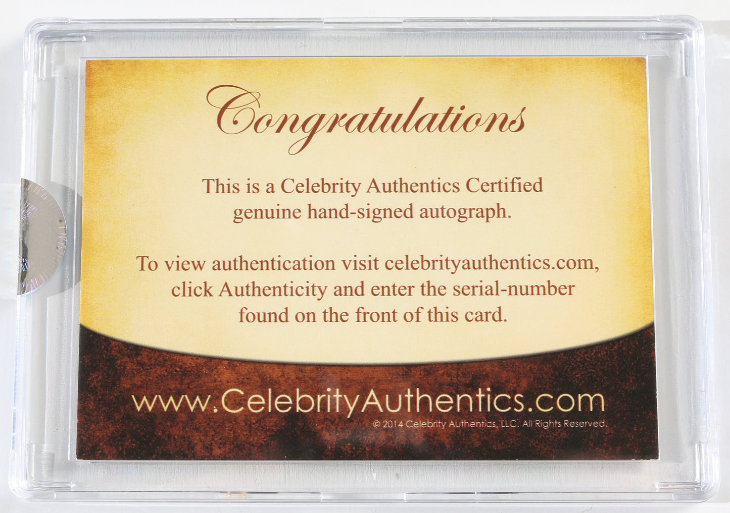 
                  
                    Rose McGowan from Grindhouse, Law & Order, & Charmed (Celebrity Authentics) Signed Trading Card
                  
                
