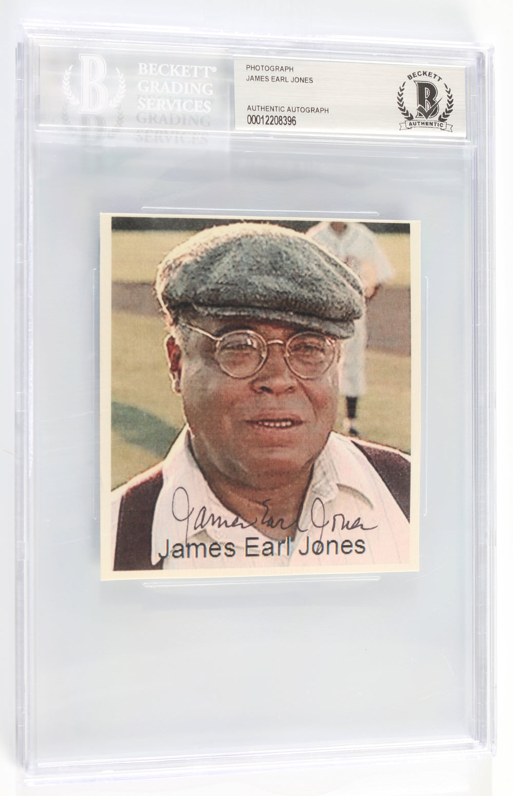 James Earl Jones as Terence Mann in Field of Dreams (Beckett Encapsulated) Signed 4x4 Photo