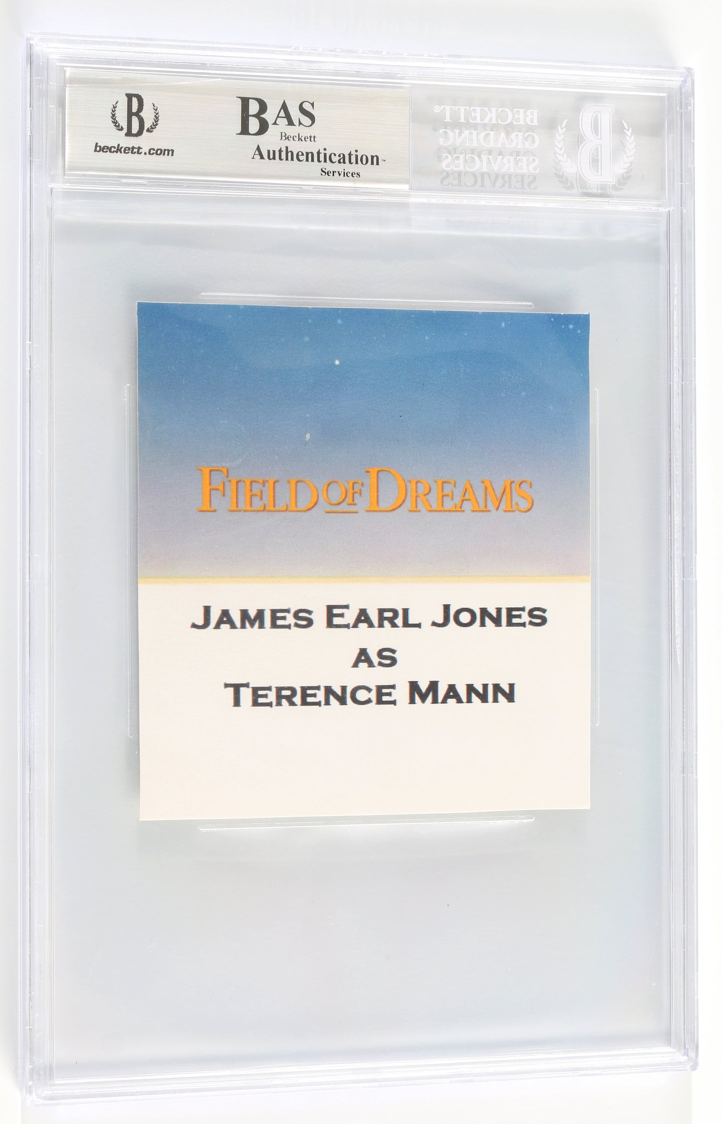 
                  
                    James Earl Jones as Terence Mann in Field of Dreams (Beckett Encapsulated) Signed 4x4 Photo
                  
                