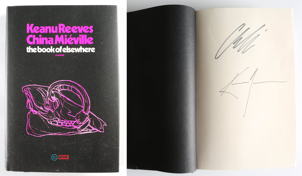 Keanu Reeves & China Miéville's The Book of Elsewhere Hardcover Book Signed by Keanu Reeves & China Miéville