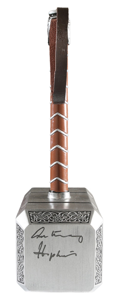 
                  
                    Thor Mjolnir Prop Replica Hammer (SWAU) Signed by Natalie Portman, Taika Waititi, Idris Elba, Tom Hiddleston, & Anthony Hopkins with Character Names
                  
                