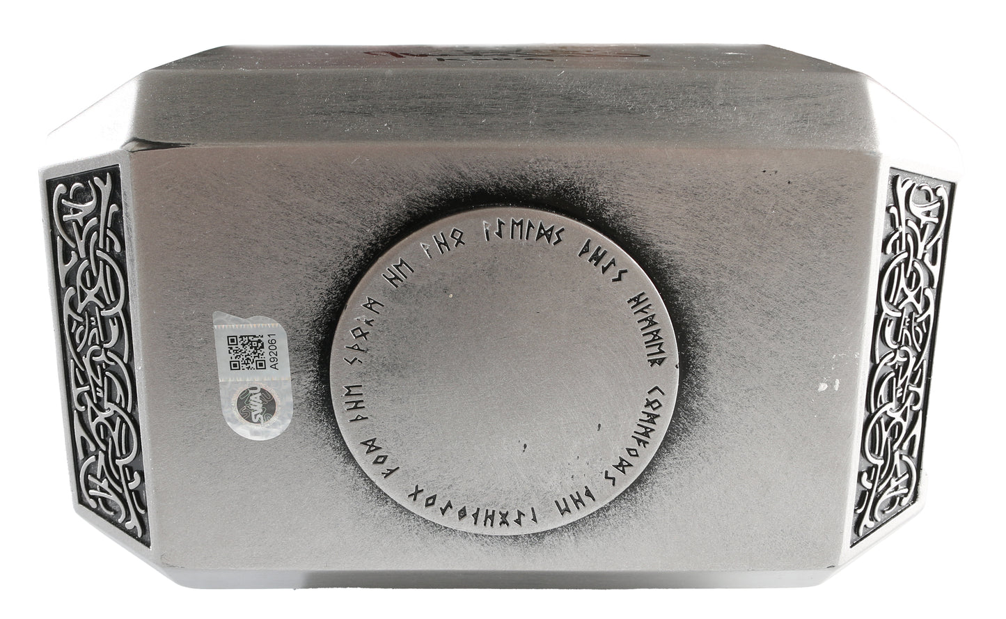 
                  
                    Thor Mjolnir Prop Replica Hammer (SWAU) Signed by Natalie Portman, Taika Waititi, Idris Elba, Tom Hiddleston, & Anthony Hopkins with Character Names
                  
                