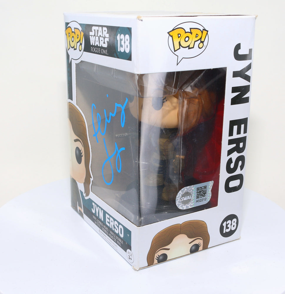 
                  
                    Felicity Jones as Jyn Erso in Rogue One: A Star Wars Story (SWAU Authenticated) Signed Funko POP! #138
                  
                