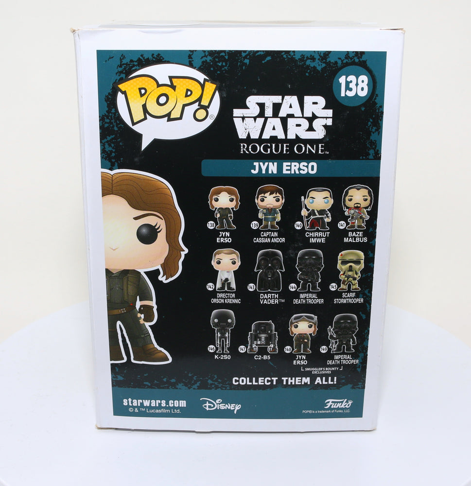 
                  
                    Felicity Jones as Jyn Erso in Rogue One: A Star Wars Story (SWAU Authenticated) Signed Funko POP! #138
                  
                