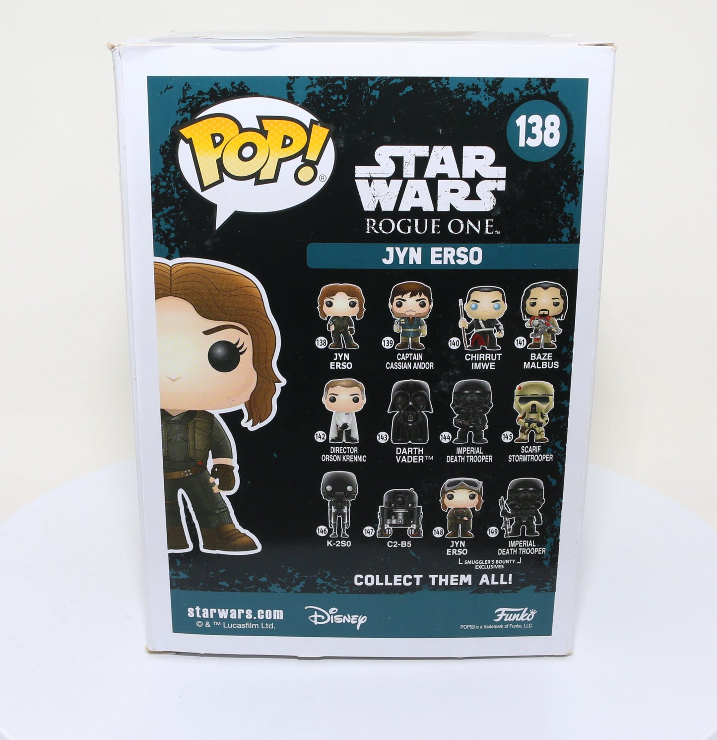 
                  
                    Felicity Jones as Jyn Erso in Rogue One: A Star Wars Story (SWAU Authenticated) Signed Funko POP! #138
                  
                