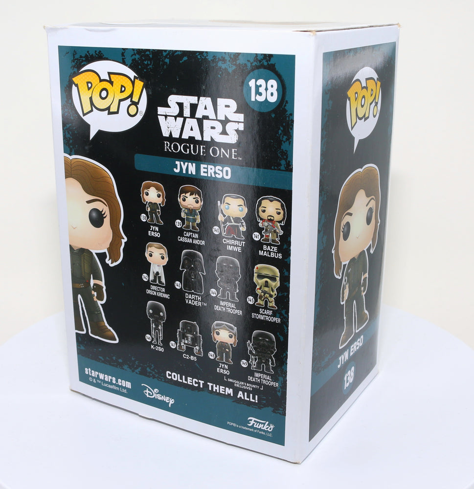 
                  
                    Felicity Jones as Jyn Erso in Rogue One: A Star Wars Story (SWAU Authenticated) Signed Funko POP! #138
                  
                