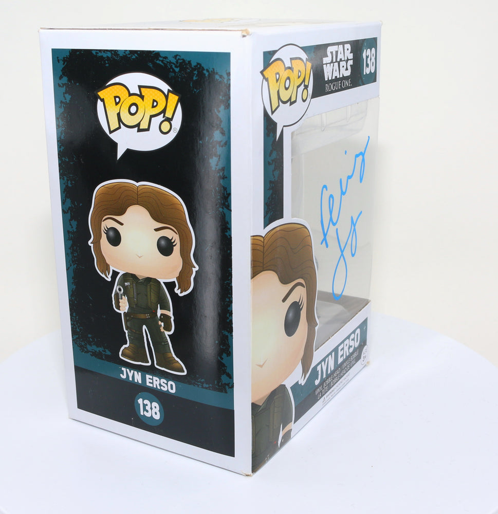 
                  
                    Felicity Jones as Jyn Erso in Rogue One: A Star Wars Story (SWAU Authenticated) Signed Funko POP! #138
                  
                