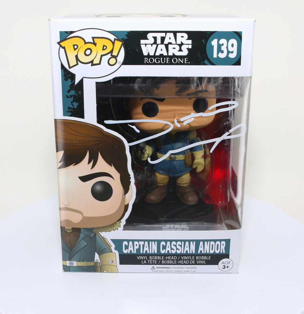 
                  
                    Diego Luna as Captain Cassian Andor in Rogue One: A Star Wars Story Signed Funko POP!  #139
                  
                