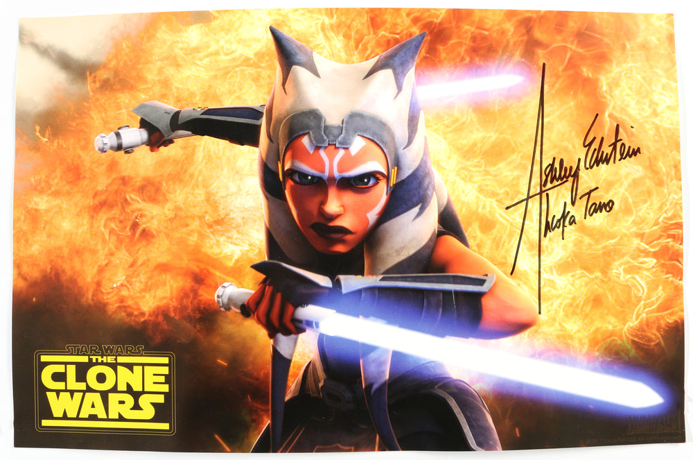 Ashley Eckstein as Ahsoka Tano in Star Wars: The Clone Wars Signed 11x17 Photo with Character Name